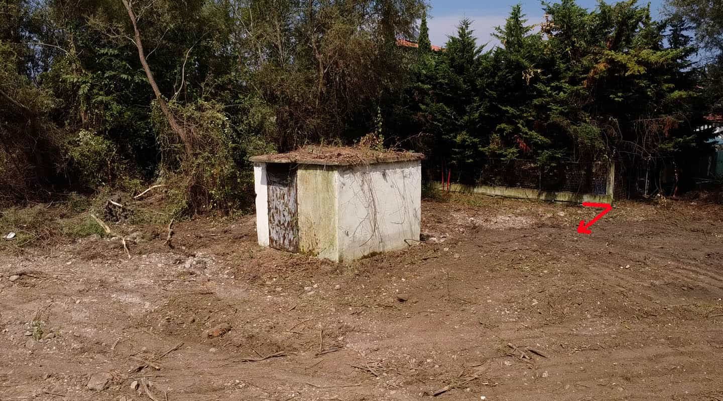 Προβατίδης μεσιτικά Πλακα Λιτοχώρου-Λεπτοκαρυά Παραθαλάσσιο αγροτεμάχιο θέα από μικρό ύψος στο αντλιοστάσιο