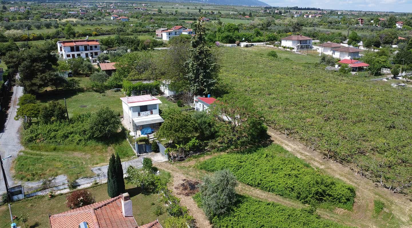 Προβατίδης μεσιτικά Πλάκα Λιτοχώρου θέα από ψηλά προς τα δυτικά και της βουνοκορυφές Ολύμπου