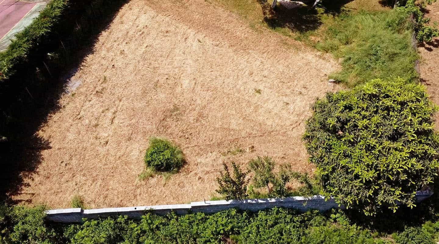 Προβατίδης μεσιτικά Πλάκα Λιτοχώρου-Λεπτοκαρυά θέα από ψηλά στο αγροτεμάχιο στα σύνορα με διπλανό ακίνητο