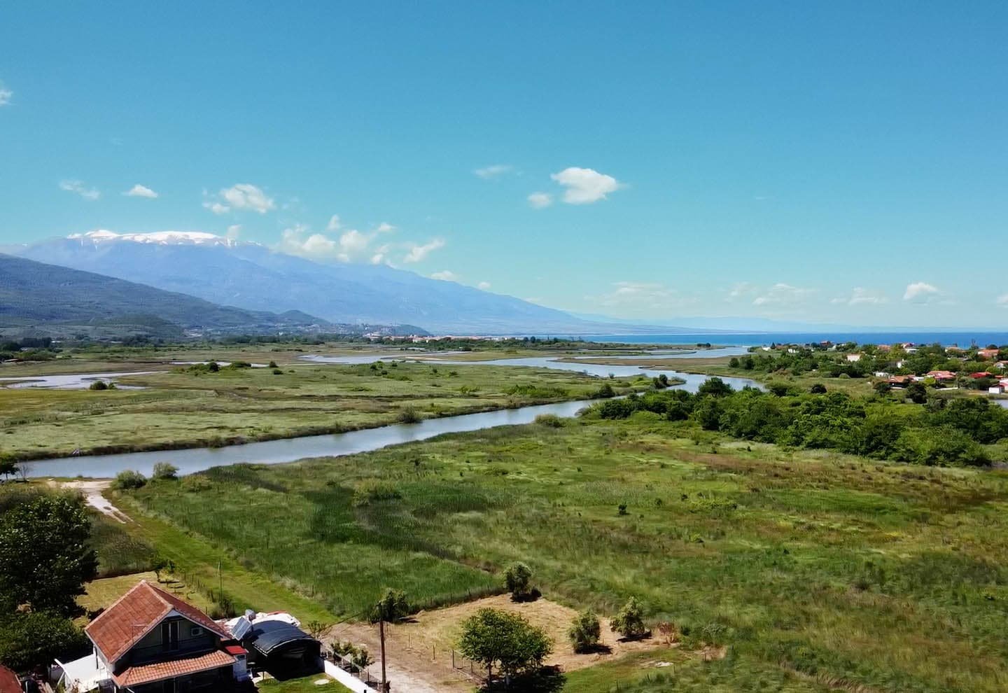 Provatidis μεσιτικά αγροτεμάχια-μεσιτικά Καστρί Λουτρό θέα στην θάλασσα από το ακίνητο και της βουνοκορυφές του Ολύμπου