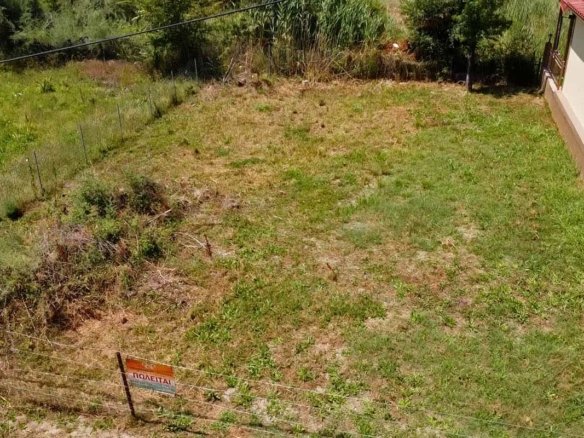 Provatidis real estate Καστρι Λουτρό πρόσοψη οικοπέδου από ψηλά μπρος το κέντρο